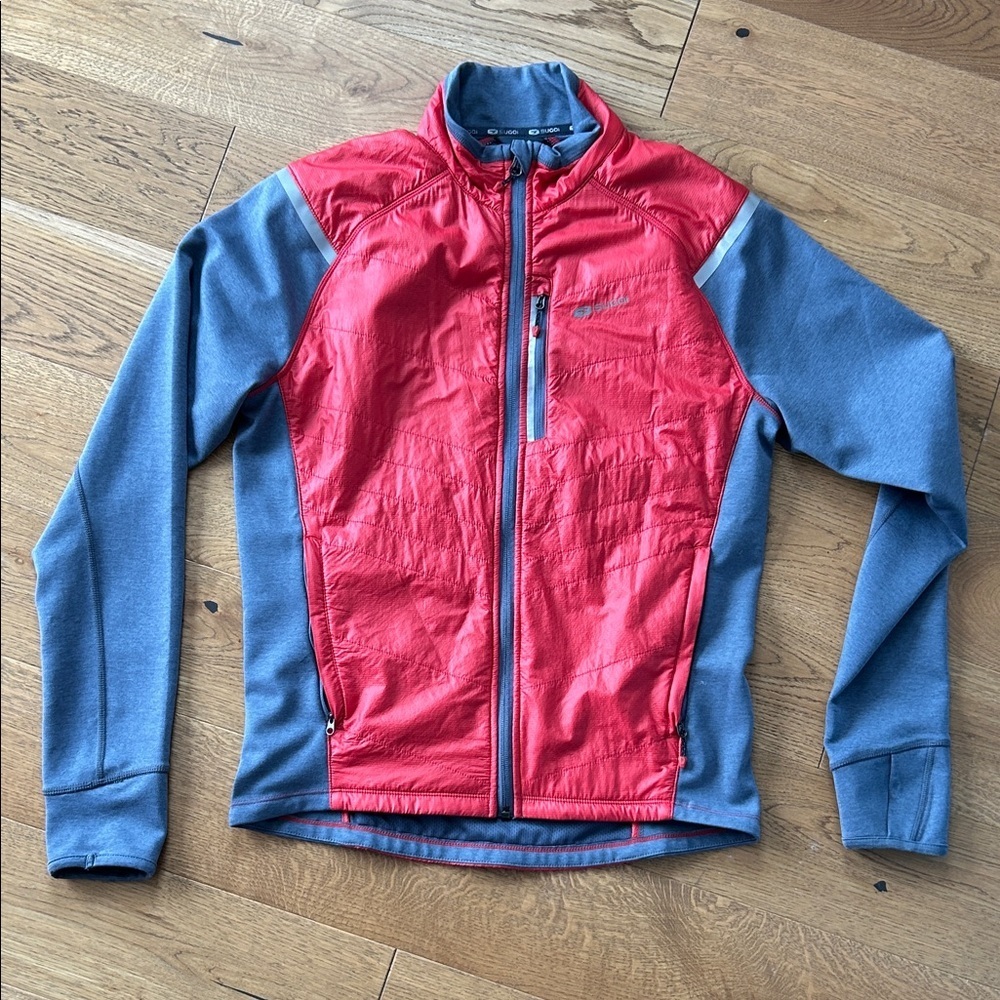 SUGOI Red and Gray Cycling Jacket (#3)